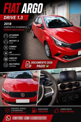 FIAT ARGO 1.3 FIREFLY FLEX DRIVE MANUAL